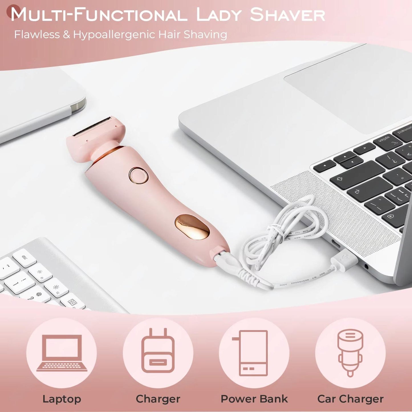 Aveli™2-in-1 Luxury Hair Remover Elegant Rechargeable Epilator for Smooth, Silky Skin