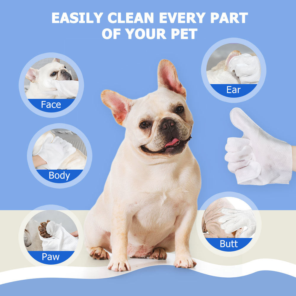 Cleaning Wipes Gloves For Dog And Cat