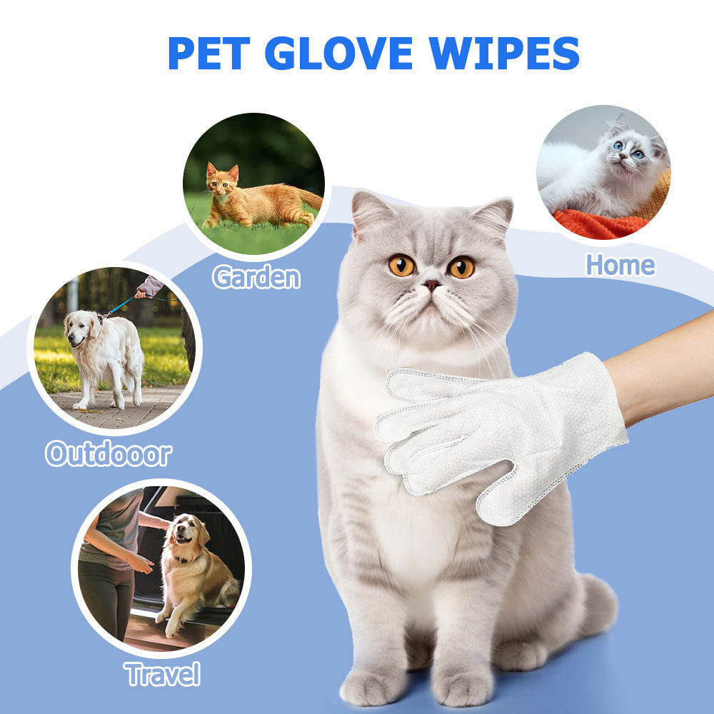 Cleaning Wipes Gloves For Dog And Cat