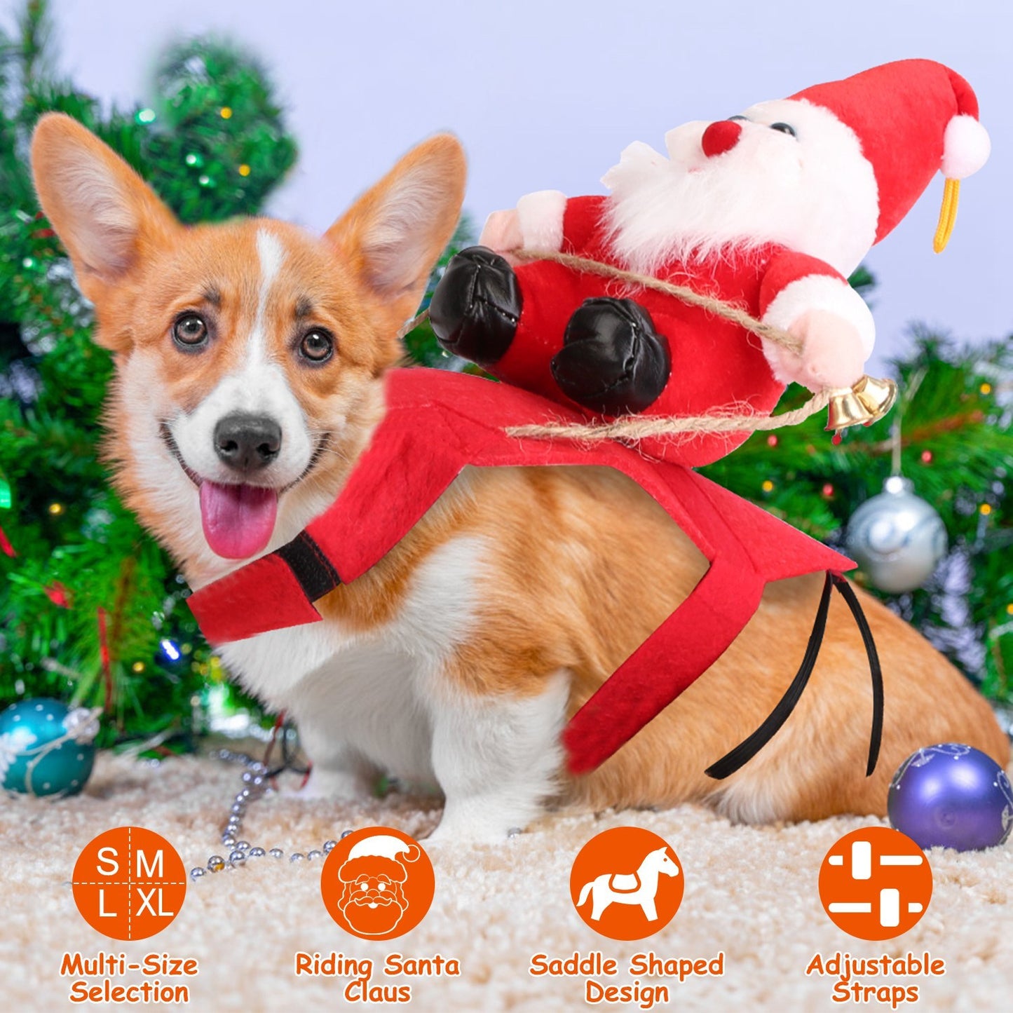 Coat For Dog Riding Santa Claus