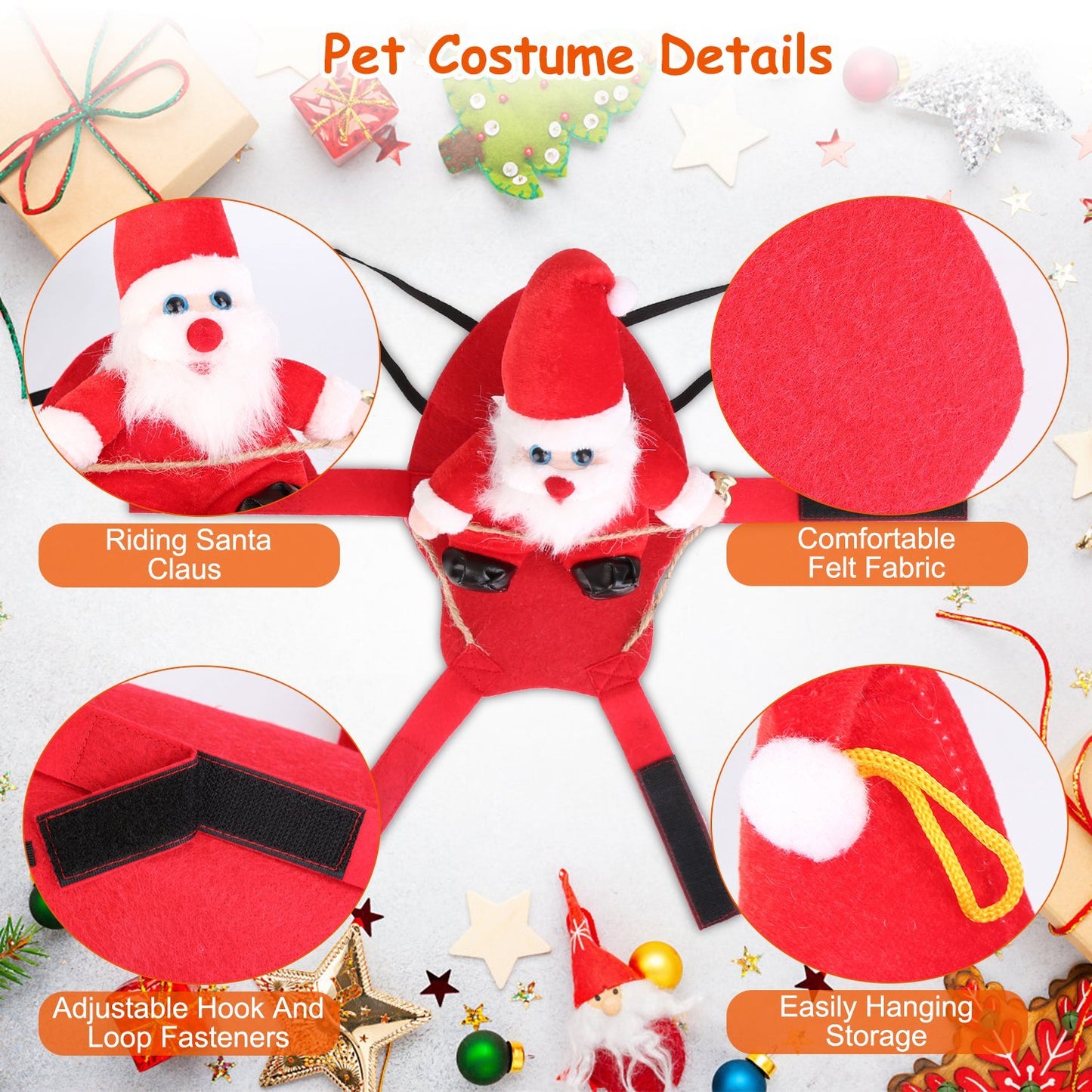 Coat For Dog Riding Santa Claus