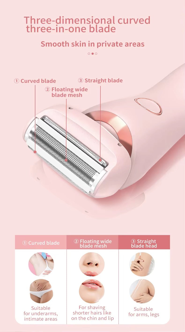 Aveli™2-in-1 Luxury Hair Remover Elegant Rechargeable Epilator for Smooth, Silky Skin
