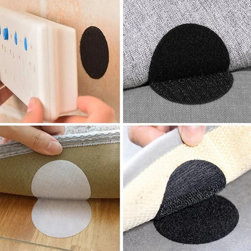 10/20 Pairs of Strong Anti-curling Carpet Tape Non-slip Stickers Carpet Gripper Self-adhesive Double-sided Stickers