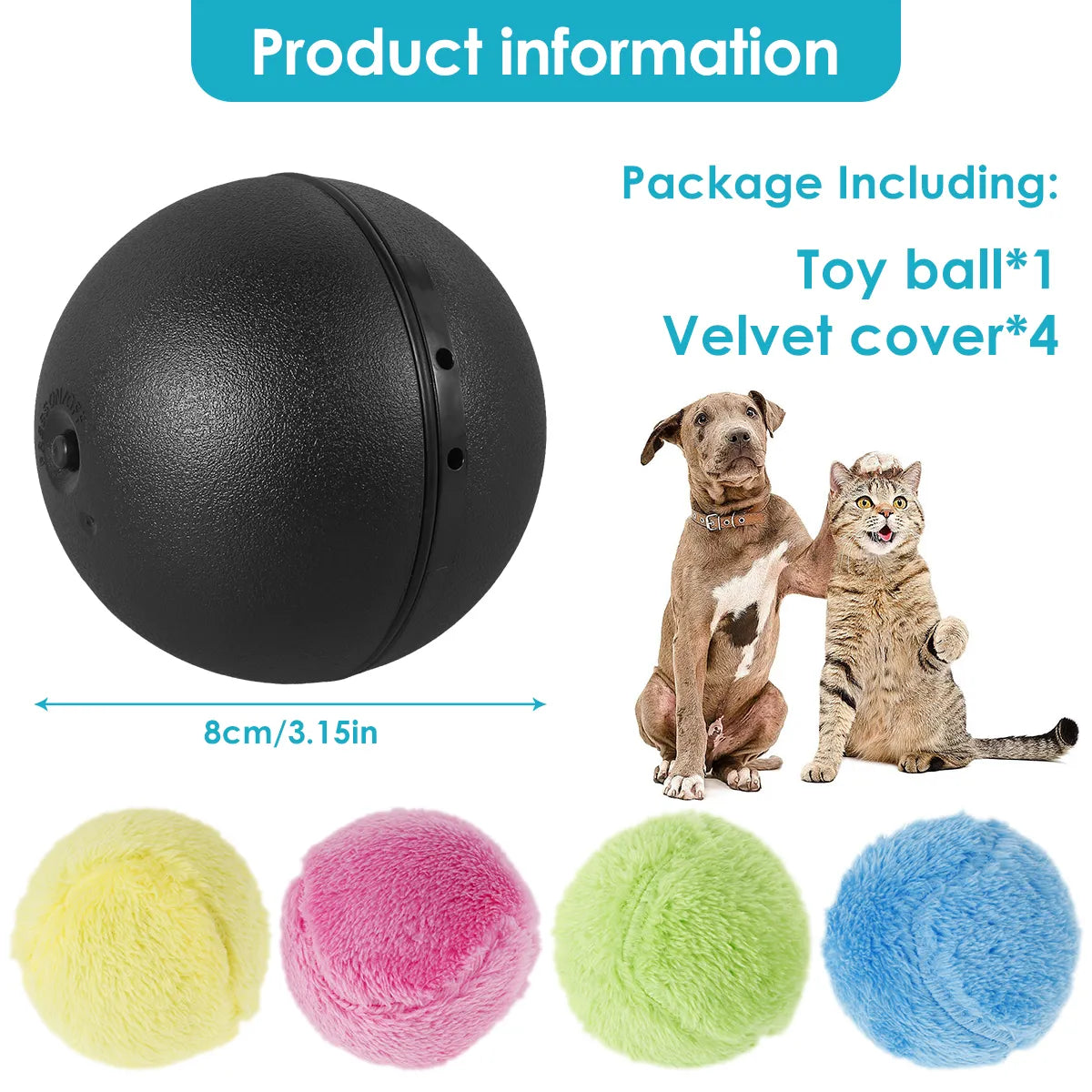 Magic Roller Ball Dogs & Cats Automatic Ball