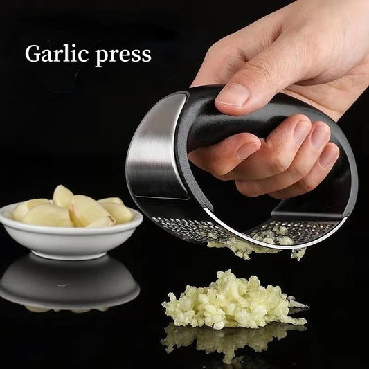 1/2Pcs Stainless Steel Garlic Press Crusher Manual